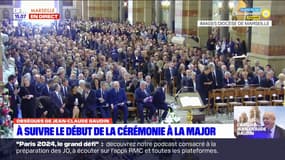 Obsèques de Jean-Claude Gaudin: la cathédrale de la Major remplie avant l'arrivée du cercueil de l'ancien maire de Marseille