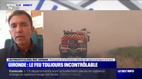 Incendies en Gironde: des feux toujours incontrôlables principalement dus "au contexte climatique"