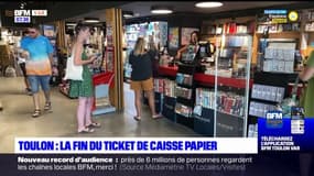 Toulon: clients et commerçants réagissent à la fin du ticket de caisse papier