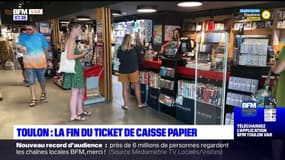 Toulon: clients et commerçants réagissent à la fin du ticket de caisse papier