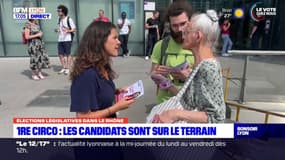 Législatives à Lyon: les candidats sur le terrain dans la 1ere circonscription