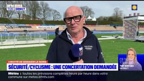 Pour Daniel Verbrackel, manager général du vélo club de Roubaix, "c'est une très bonne chose" d'avoir mis la chicane à l'entrée de la Trouée d'Arenberg