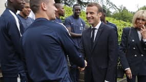 Antoine Griezmann et Emmanuel Macron