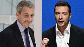 Nicolas Sarkozy et Jordan Bardella - Montage.
