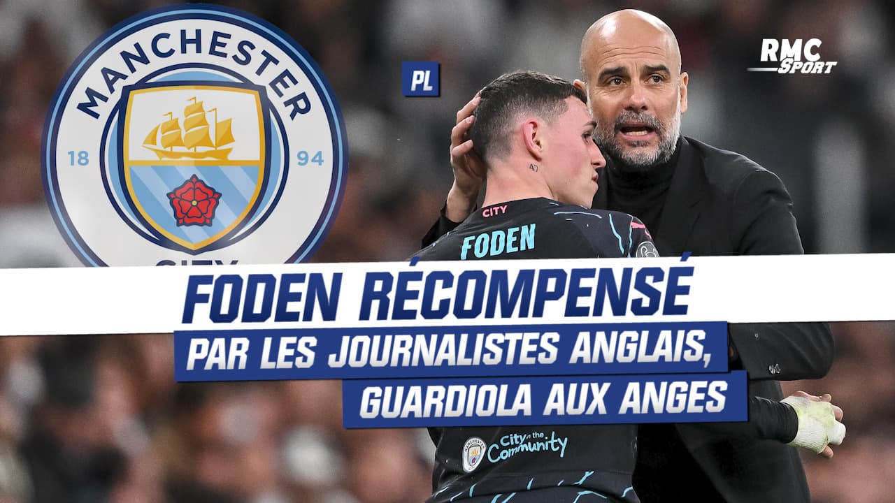 Guardiola congratulates Foden, named the best footballer of the year by English journalists