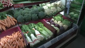 Un rayon de légume en France (illustration)