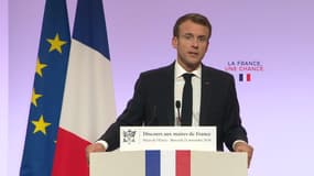 Emmanuel Macron ce mercredi soir à l'Elysée.