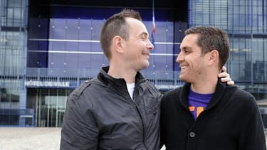 Vincent et Bruno ont été les premiers Français à se dire "oui", le 28 mai 2013 à Montpellier.