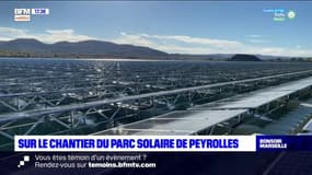 Peyrolles : sur le chantier du parc solaire flottant