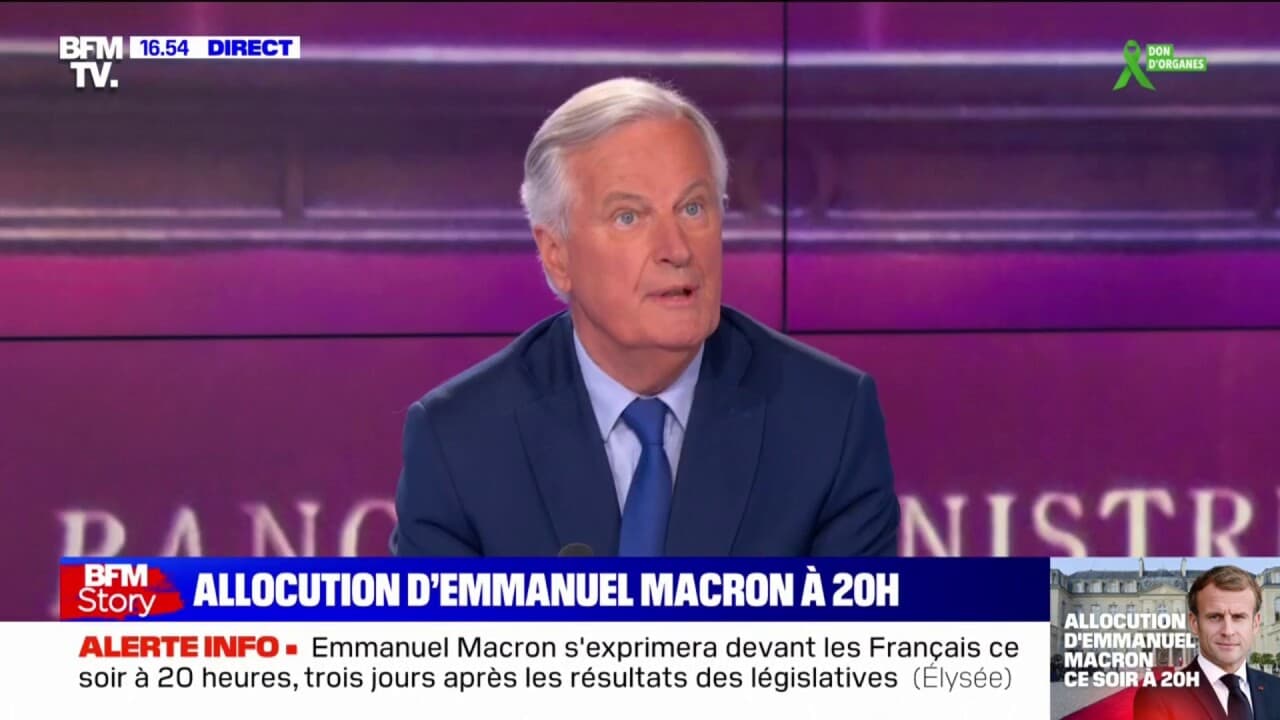 Michel Barnier: "Il Faut Qu'Emmanuel Macron Change De Méthode Et De ...