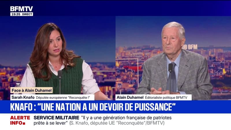 Sarah Knafo ("Reconquête") estime que "ça fait 50 ans que le Rassemblement national a le monopole de la lutte contre l'immigration"