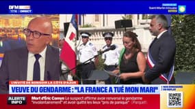 Éric Ciotti, député des Alpes-Maritimes, revient sur le discours de la veuve d'Éric Comyn