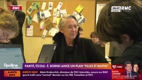 Parité - Ecole : Elisabeth Borne lance un plan "filles et maths"