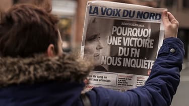 La une de la Voix du Nord, le 1er décembre 2015.