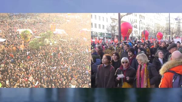À Paris, une partie du cortège de la manifestation contre la réforme des retraites s'est élancé ce mardi 31 janvier, la place d'Italie reste noire de monde.