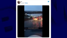 Les orages de mardi soir ont provoqué par endroits des inondations sur le périphérique parisien.