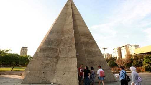 L'un des bâtiments conçus par l'architecte brésilien Niemeyer à Tripoli, le 3 octobre 2018 au Liban L'un des bâtiments conçus par l'architecte brésilien Niemeyer à Tripoli, le 3 octobre 2018 au Liban