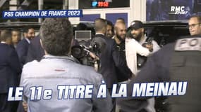 PSG champion 2023 : Kimpembe, Nasser, Marquinhos et Verratti fêtent le titre sur le parking de la Meinau 