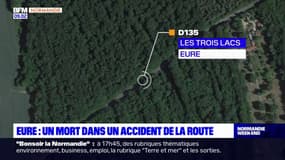 Eure: un motard meurt dans un accident de la route aux Trois Lacs
