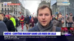 Grève du 19 janvier: des dizaines de milliers de manifestants dans les rues de Lille