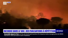 Incendie dans le Var: des évacuations à répétition