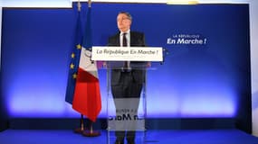 Richard Ferrand lors de l'annonce des 428 premières investitures de "La République en marche". 