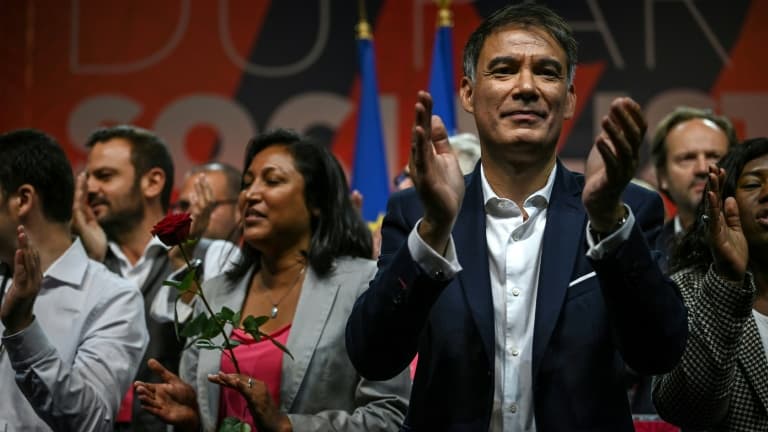 Olivier Faure après son discours au congrès du PS, le 19 septembre 2021 à Villeurbanne Olivier Faure après son discours au congrès du PS, le 19 septembre 2021 à Villeurbanne
