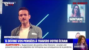 Le mentaliste Fabien Olicard donnait dimanche un spectacle par écrans interposés