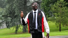 Ibrahima Konaté à son arrivée à Clairefontaine en mai 2024.