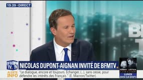 "Je veux être un accoucheur de coalition", déclare Nicolas Dupont-Aignan