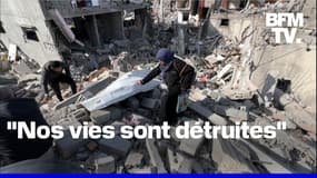  À Gaza, le retour des déplacés Palestiniens après les bombardements 
