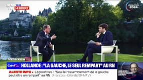 François Hollande, candidat Nouveau Front populaire en Corrèze: "Il est nécessaire d'augmenter le Smic"