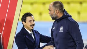 Pablo Longoria et Igor Tudor, à Monaco le 13 novembre 2022