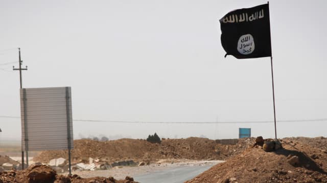 La bannière noire de Daesh (photo d'illustration).