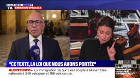 Loi immigration: "Ce texte est celui que nous avons installé", affirme Éric Ciotti (président des Républicains)