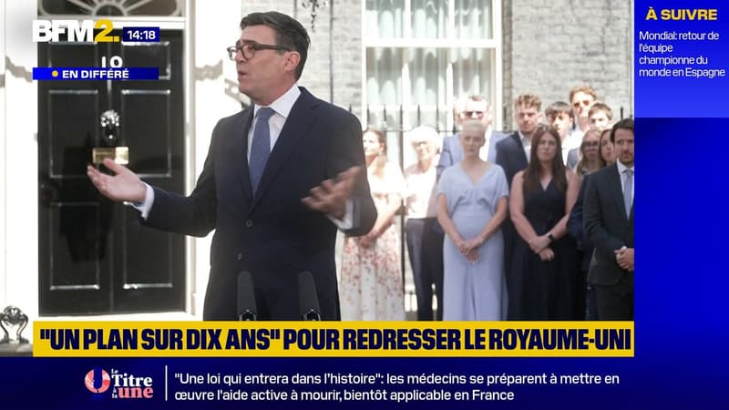 Royaume-Uni: le nouveau Premier ministre Andy Burnham promet "un plan sur dix ans" pour redresser le pays