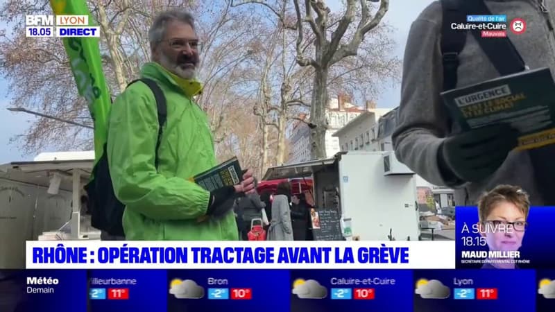 Rhône : Opération de tractage avant la grève