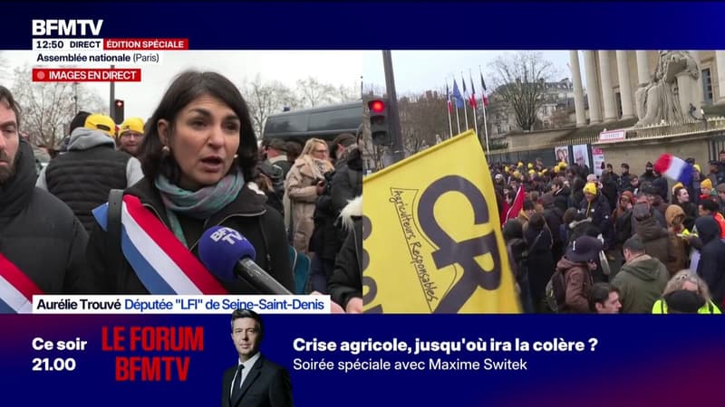 Traité avec le Mercosur: "La France est en train de capituler devant l'Europe", affirme Aurélie Trouvé (LFI)