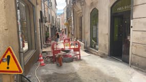 Des travaux dans le centre-ville de Manosque.