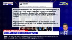 Mort de Jean-Claude Gaudin: les réactions varoises à Saint-Zacharie et dans le monde politique