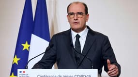 Jean Castex lors d'un point presse, le 12 novembre 2020 au ministère de la Santé à Paris