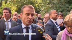 Loto du patrimoine: à Bougival, Emmanuel Macron salue "la mission portée" par Stéphane Bern