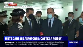 Tests dans les aéroports: Castex à Roissy, les règles vont se durcir