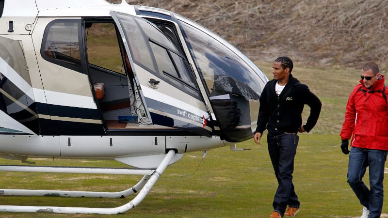 Florent Malouda est arrivé parmi les premiers à Tignes.