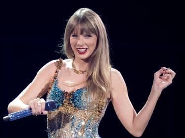 La chanteuse Taylor Swift sur scène à Arlington au Texas, le 31 mars 2023