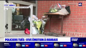 Policiers morts à Villeneuve-d'Ascq: vive émotion à Roubaix