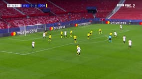 Le but de Suso lors du match Séville-Dortmund, le 17 février 2021