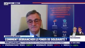 Dominique Métayer (Président de l'U2P),  Fond de solidarité : "Il faut pouvoir traiter individuellement chaque entreprise en fonction de son activité réelle" 