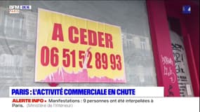 Paris: l'activité commerciale en chute