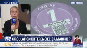 Canicule: Elisabeth Borne "est bien consciente des difficultés que peut créer" la circulation différenciée